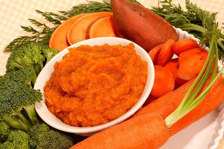 Yummy Spoonfuls pureed carrots 