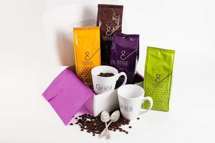 Coffee set by Grace Hightower & Coffees of Rwanda
