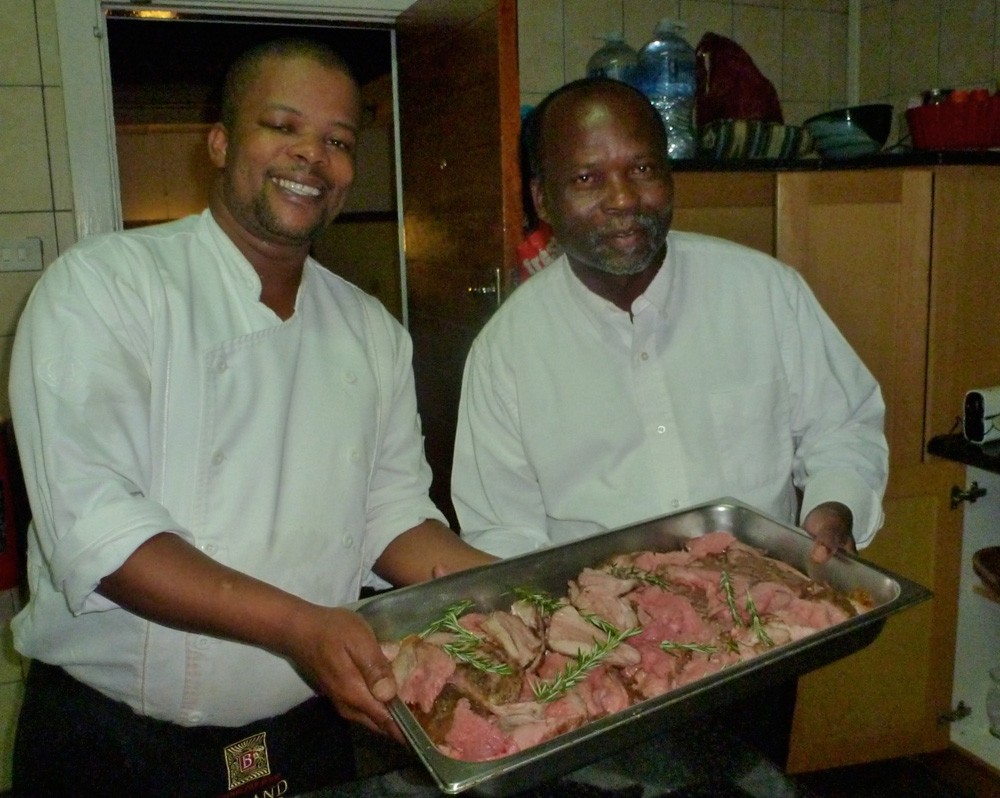 Chef Sandile Ngcobo And His Assistant Paulos Gumede For Main Bottom