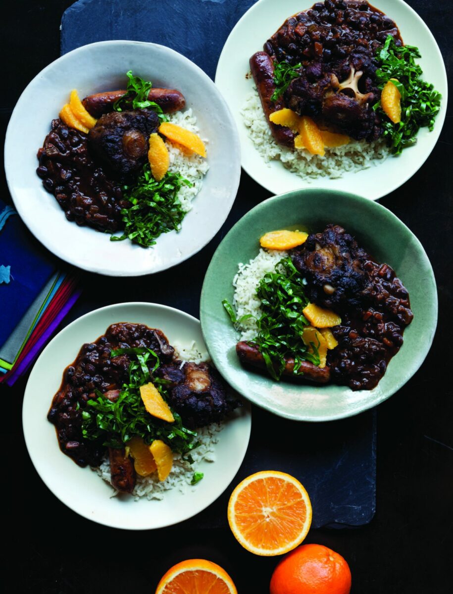 Spicy Black Beans Plated