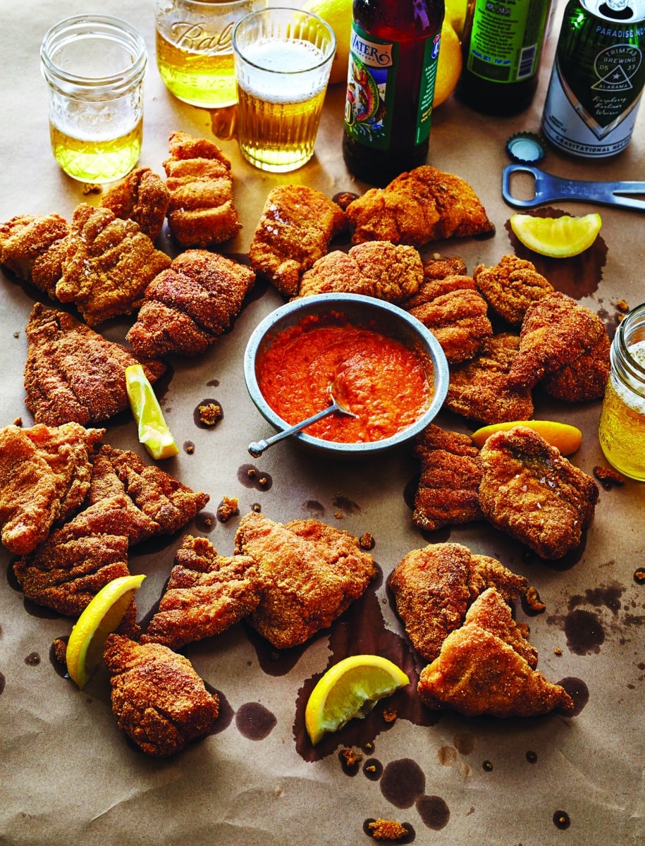 Mom’s Fried Catfish with Hot Sauce