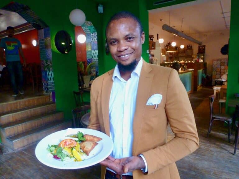Pan Africa Berlin restaurant owner Frank Anyangbe