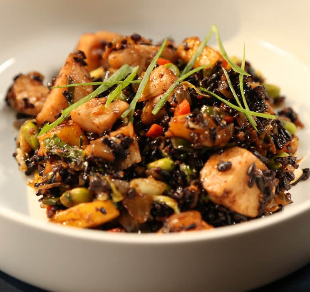 Pineapple Black Fried Rice with Scallops 1