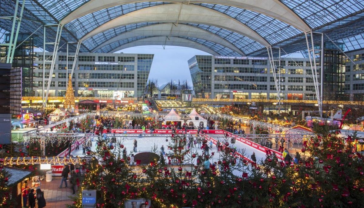Winter Market at the Munich Airport