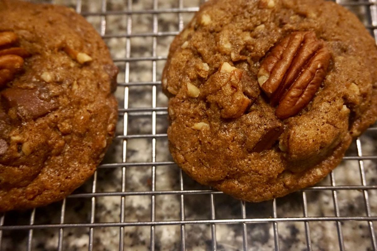 Bourbon Pecan Cookies by Mona Sanders and A Little Taste of Heaven