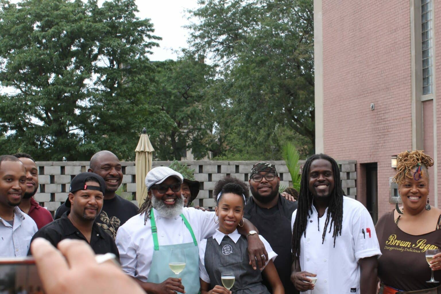 IMG_7000 CHEF TEAM IN COURTYARD (2)(NOT PICTURED KENNETH DIXON & LAMAR MOORE