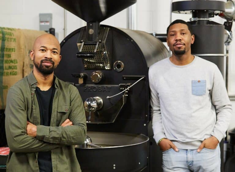 Rob Johnson and Pernell Cezar of BLK & Bold Coffee