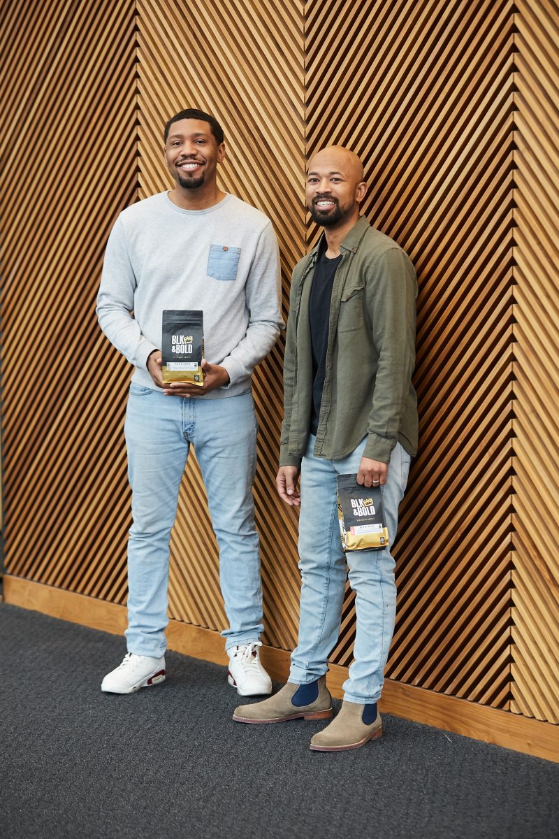 Rob Johnson and Pernell Cezar of BLK & Bold coffee