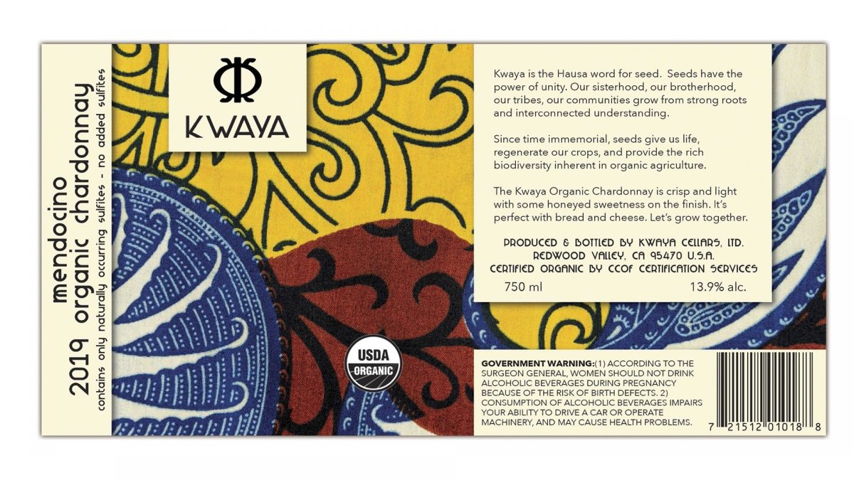 Kwaya chardonnay label