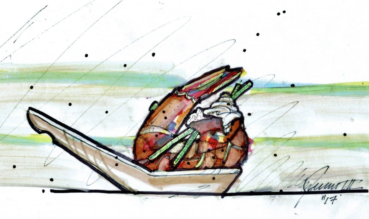 Vday Shrimp Spoonsful Color Sketch