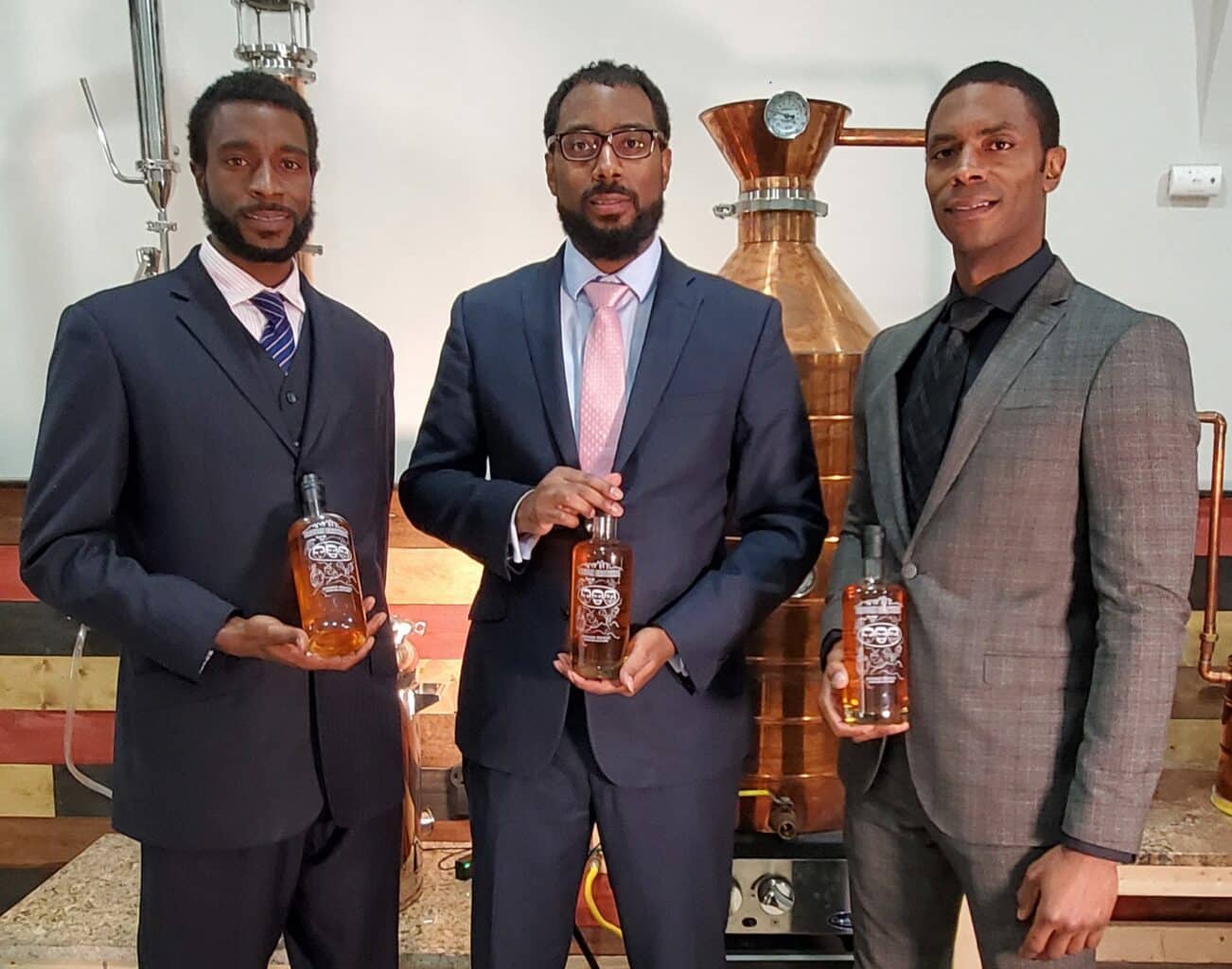 Christian, Victor, Bryson Yarbrough of Brough Brothers bourbon