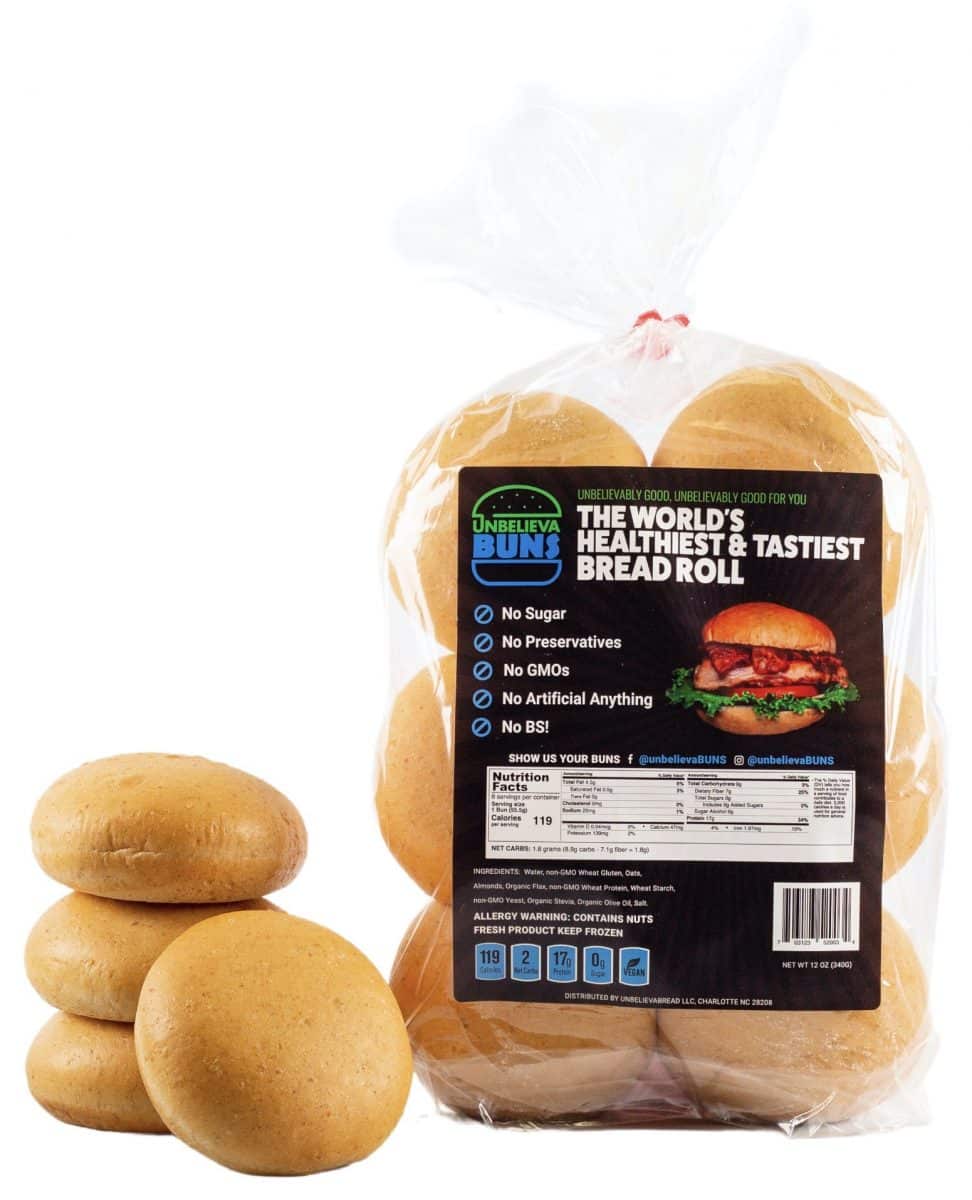 UnbelievaBuns High Protein, Low Carb Bread Buns