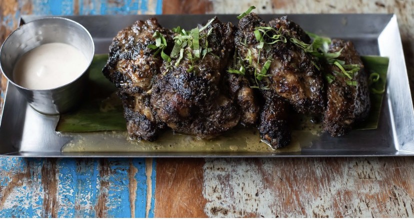 Jerk chicken wings at Cane in D.C.