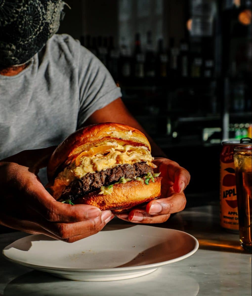 Chef Armani Johnson's ABC Pony burger 