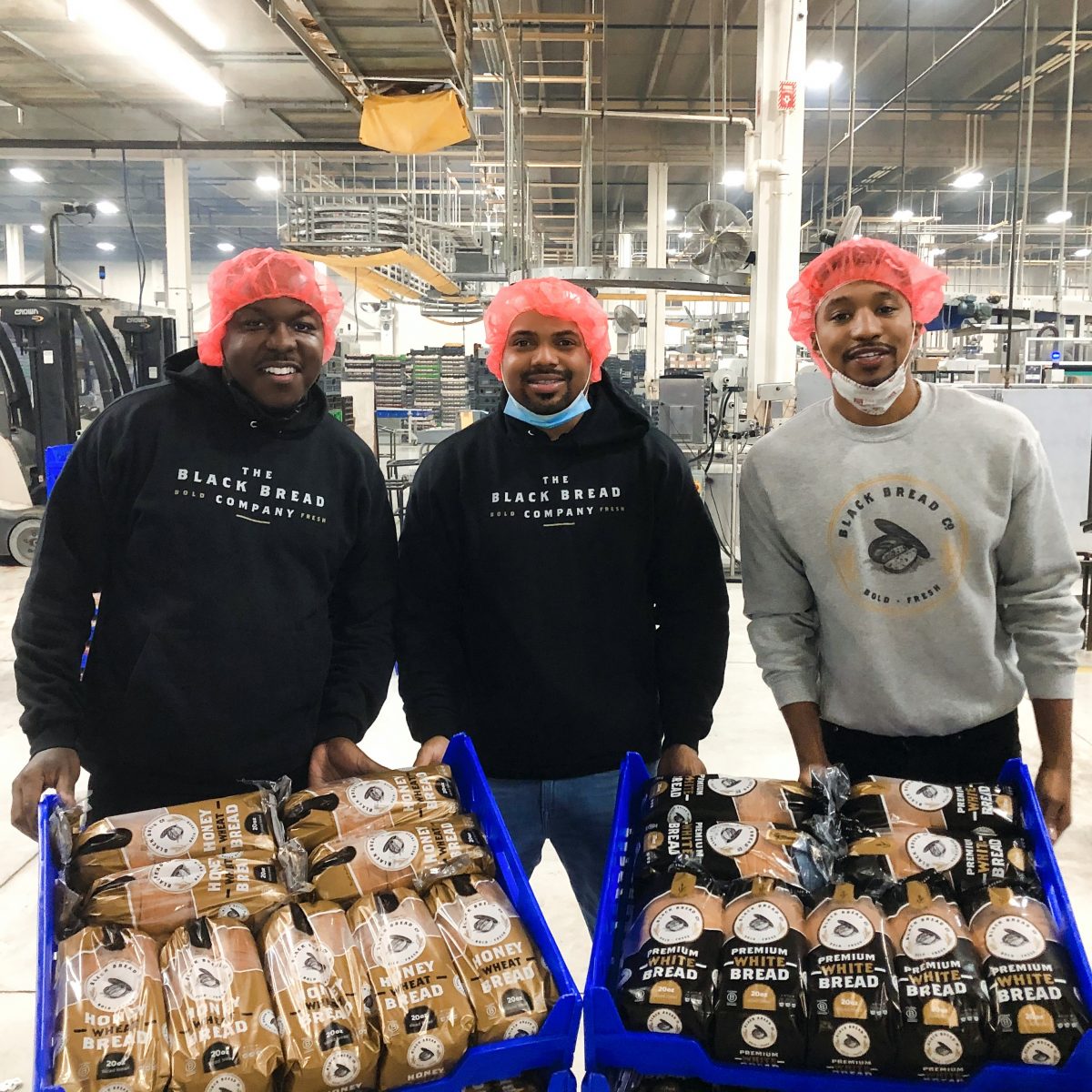 The Black Bread Company founders Jamel Lewis, Mark Edmond and Charles Alexander