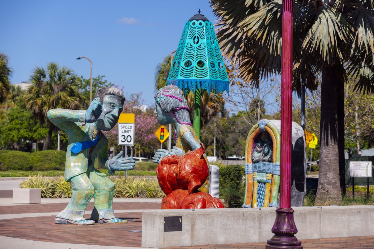 Sculptures in Perry Harvey Sr. Park in Tampa Bay