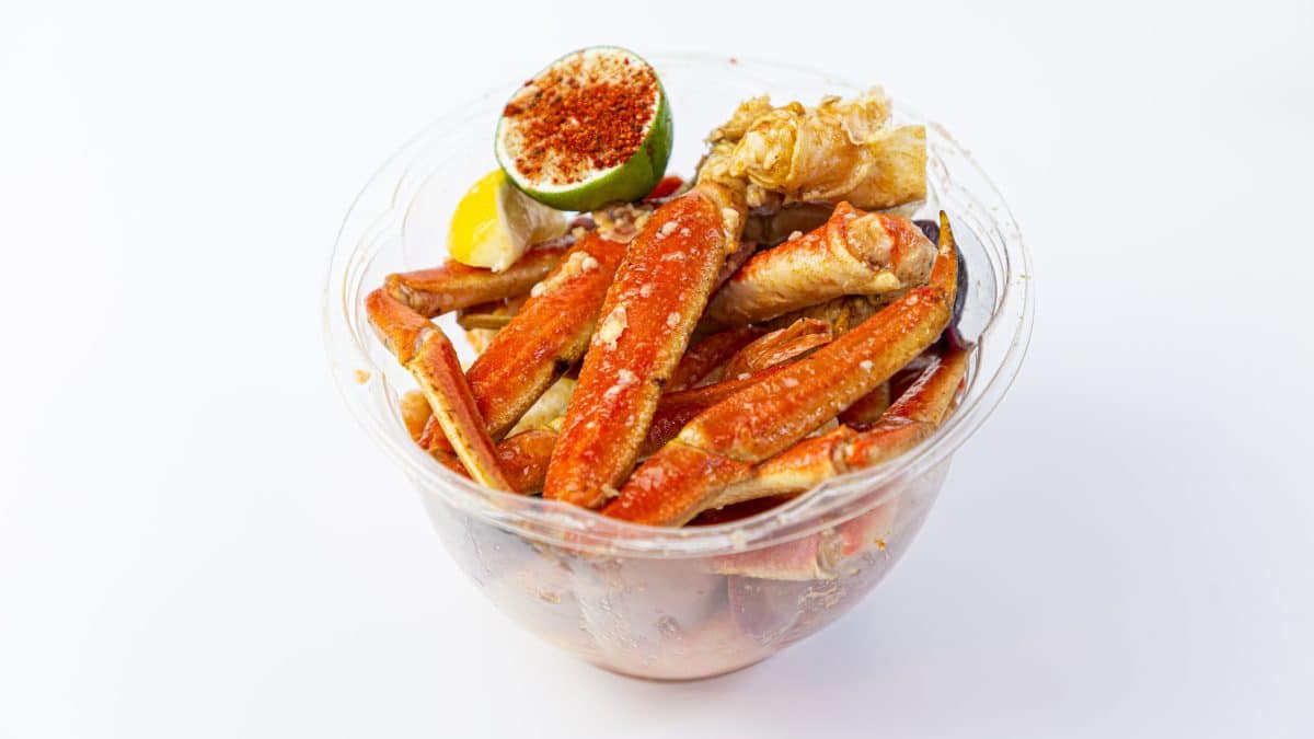Seafood bowl with crab legs by R & L Crab. Co.