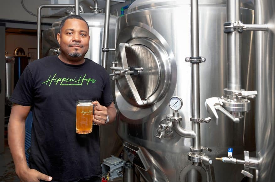Clarence Boston, co-owner of Hippin Hops Brewery and Oyster Bar