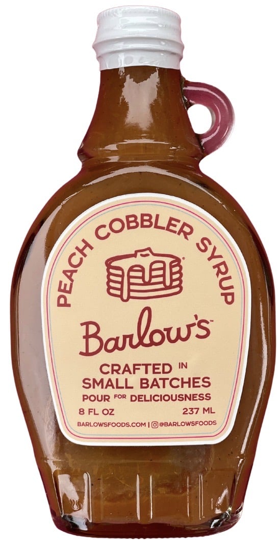 Barlow Food's Peach Cobbler Syrup