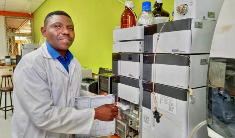 Food Science - Professor Eric Amonsou in his lab at Durban University of Technology in South Africa