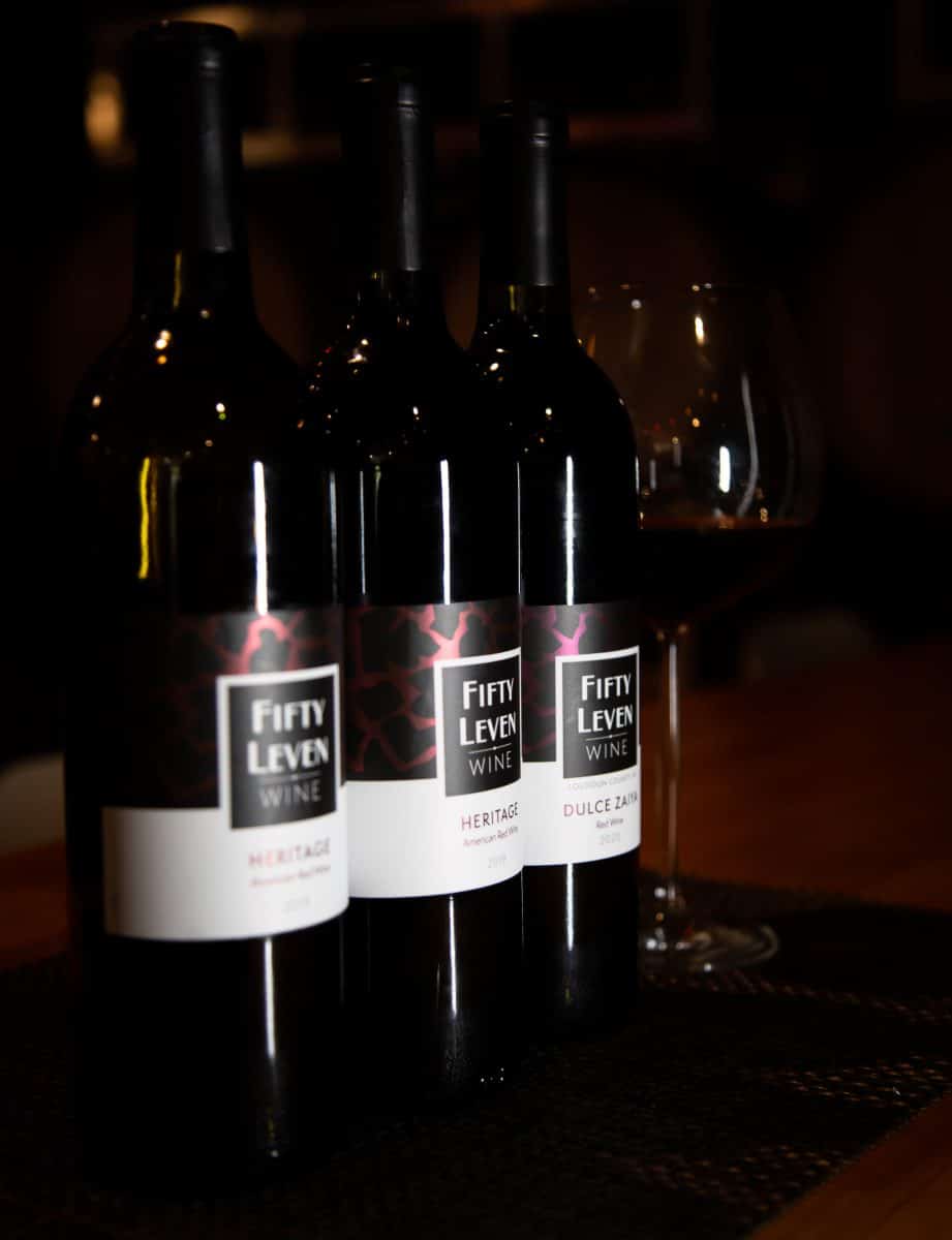 Fifty Leven wines by Kindra Dionne