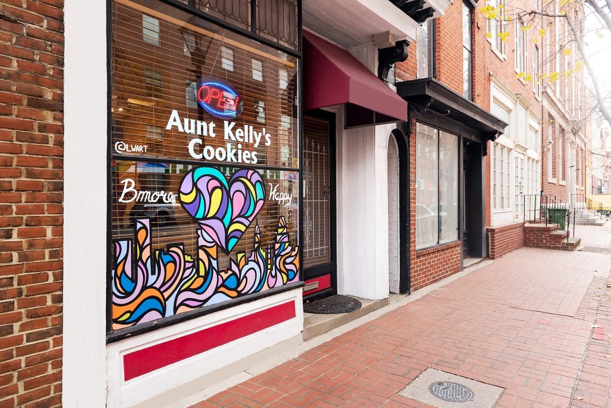 Aunt Kelly's Cookies location in Baltimore on N. Howard Street