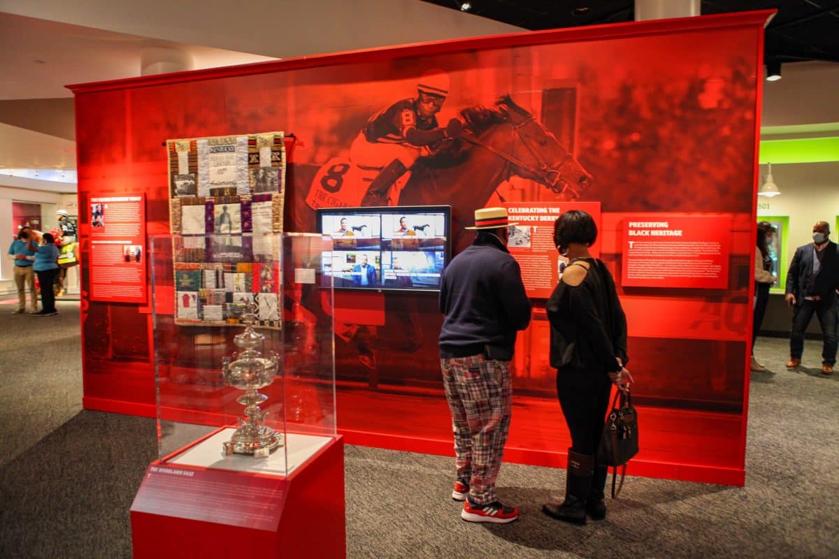 The Black Heritage in Racing Tour at the Kentucky Derby Museum in Louisville, Kentucky