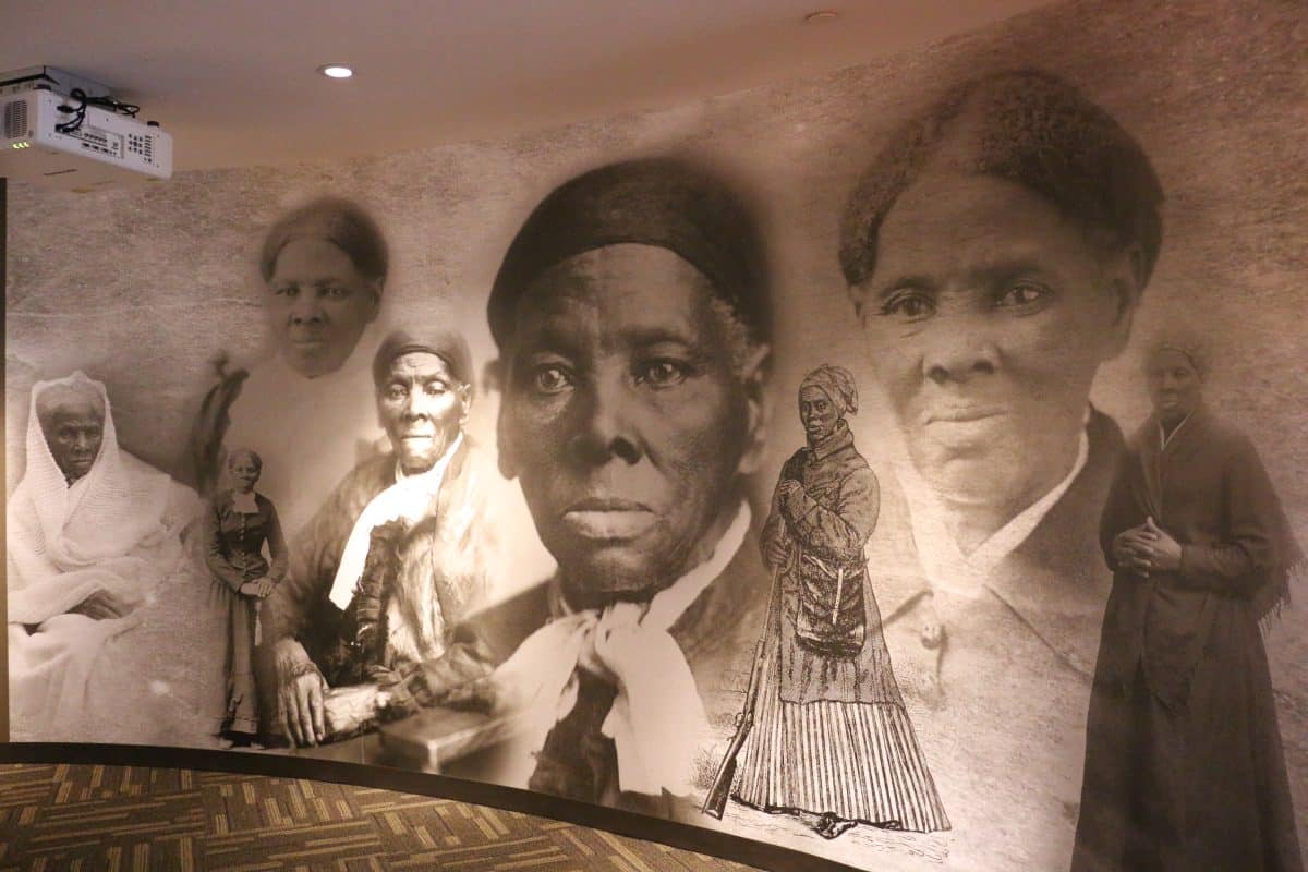 Harriet Tubman exhibit at Visitor Center in Maryland