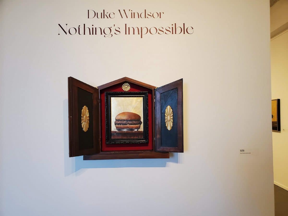 Burger painting by Duke Windsor