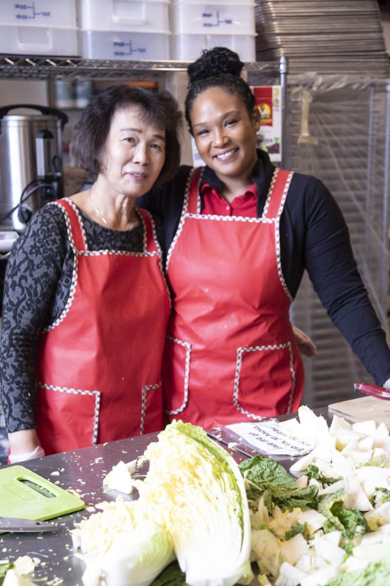 Chef Patrice Cunningham and mother Hong, Tae-Gu Kimchi