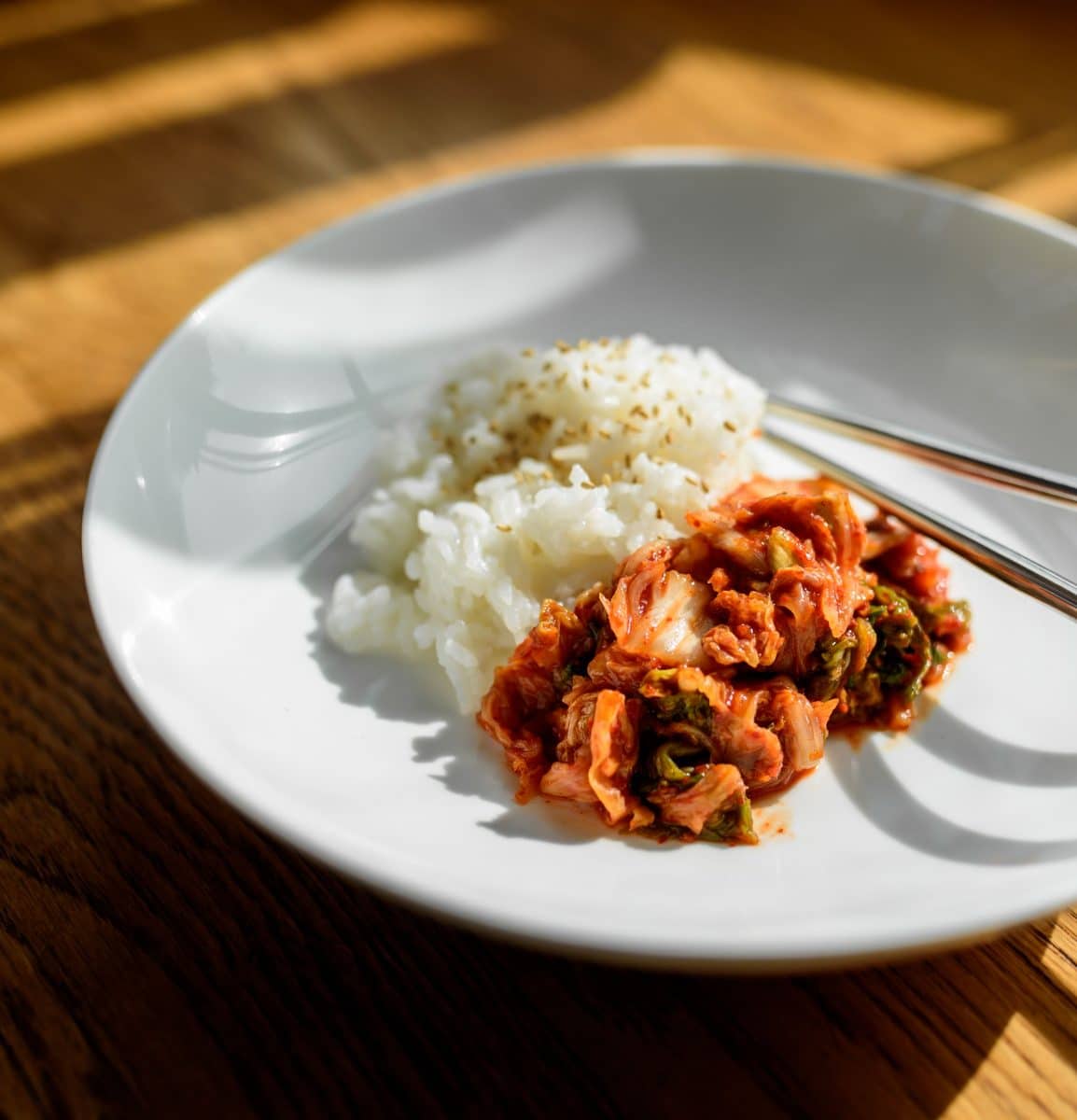 Patrice Cunningham's Tae-Gu Kimchi with rice