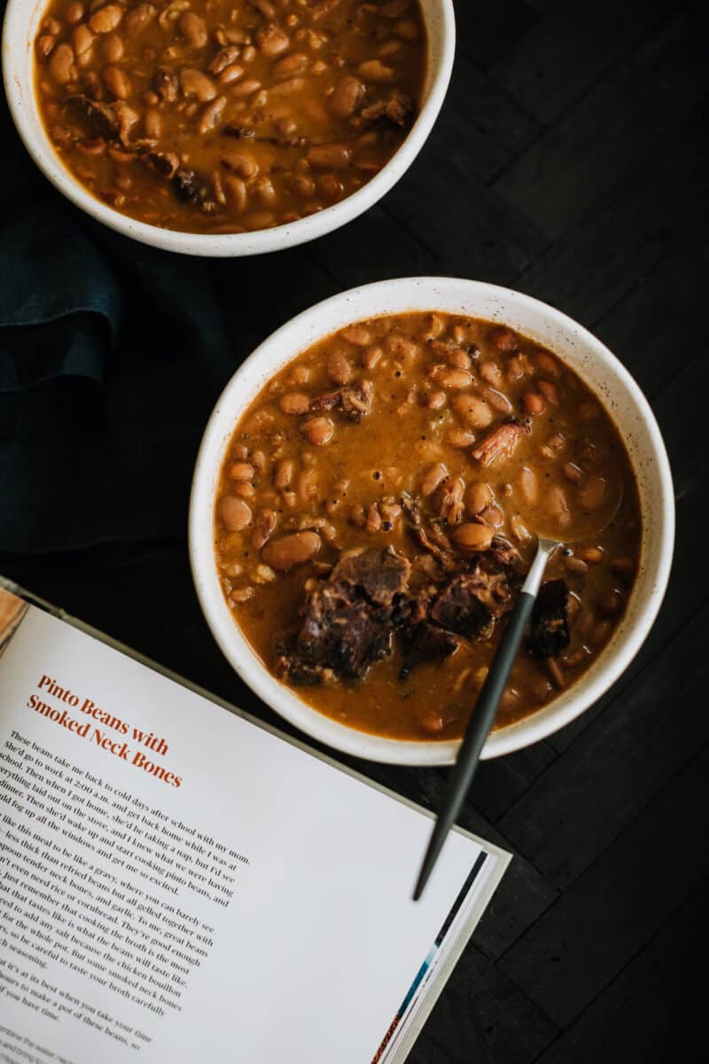 Juneteenth Recipes - Pinto Beans with Smoke Neck Bones by Cooks with Soul