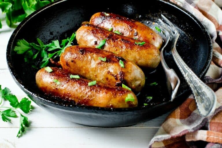 Cooking chicken sausage