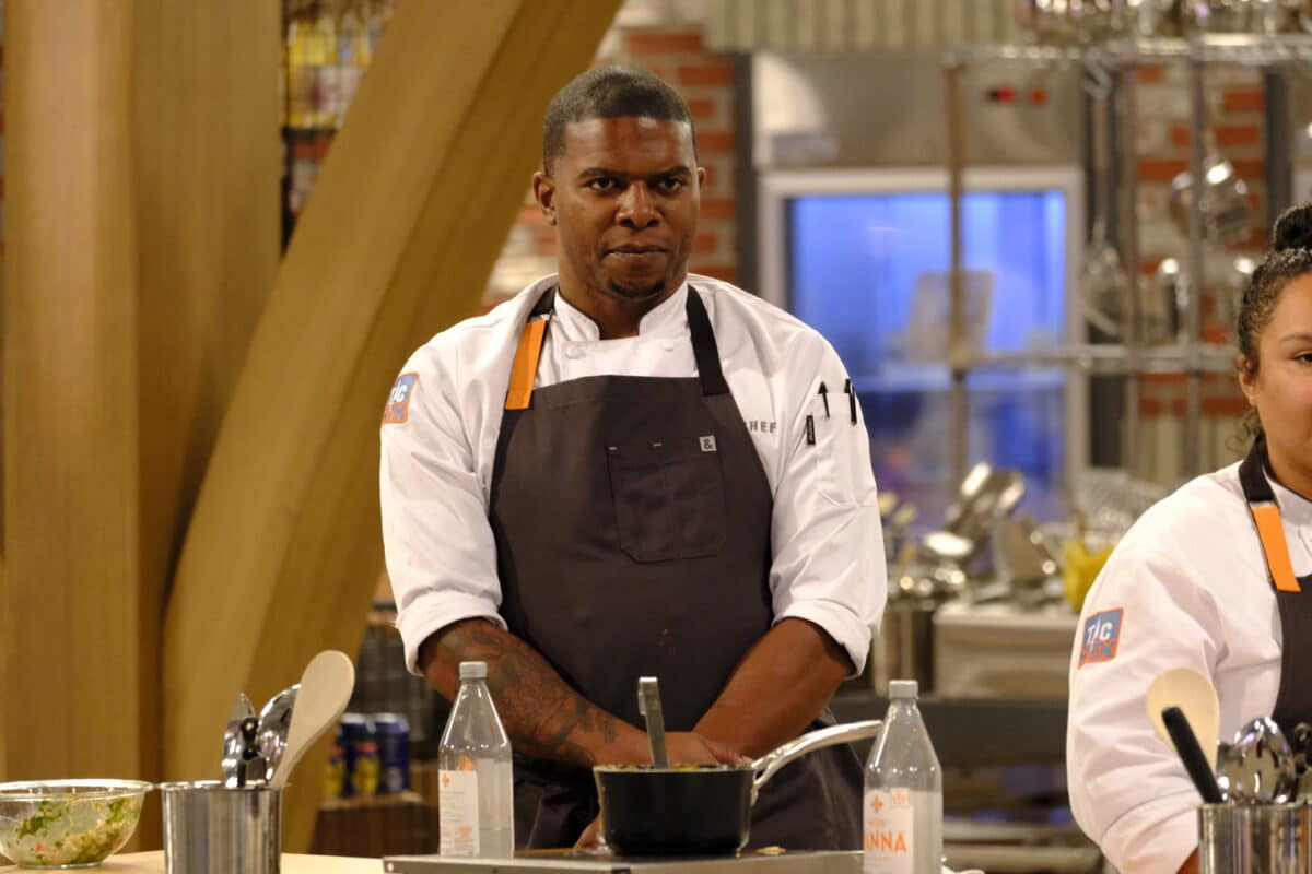 Chef Nick Wallace competing on Top Chef Houston season 19