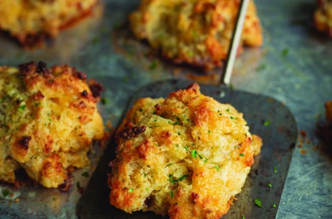 Rosie Mayes - Three-Cheese Bacon Herb Biscuits