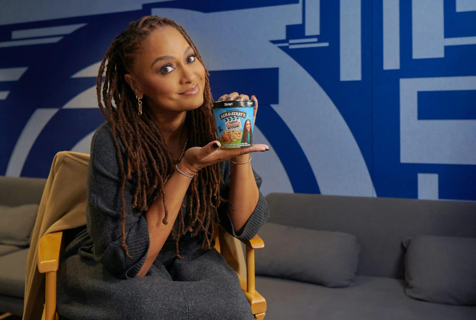Ava DuVernay Lights! Caramel! Action! flavor by Ben and Jerry's