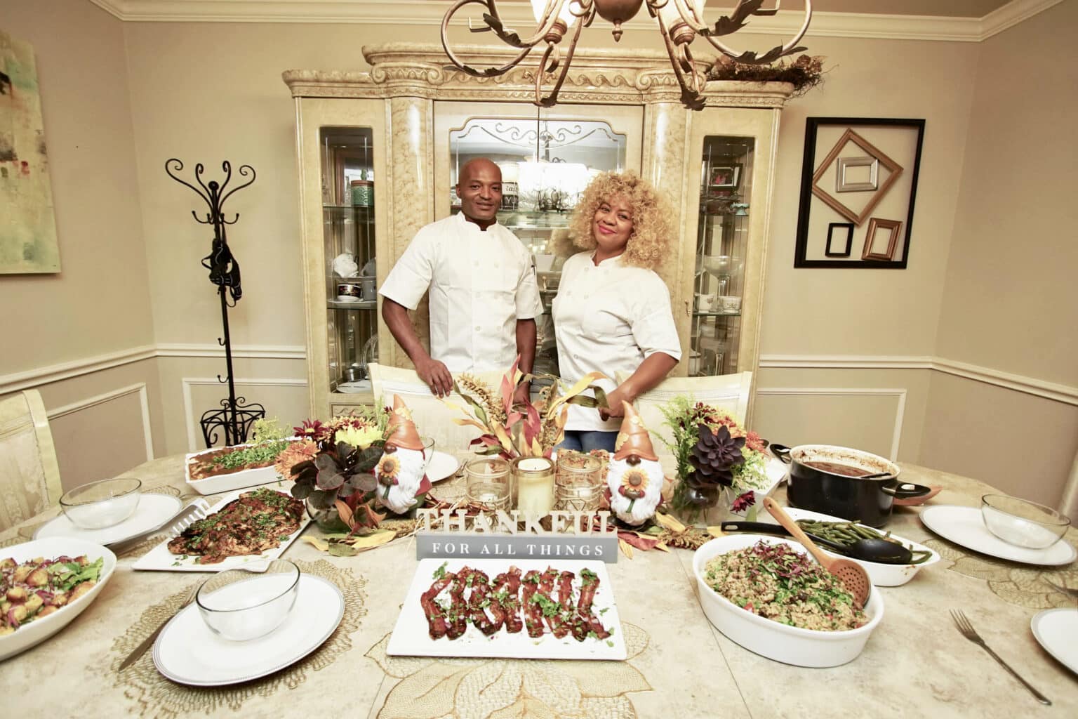 Chef Meiko Johnson and Chef Lavar Williams