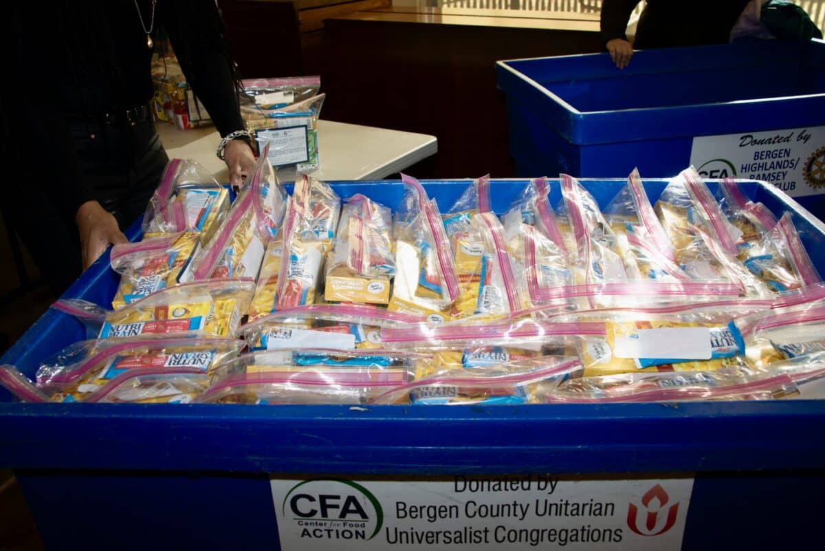 Center for Food Action - Weekend snack packs ready to go