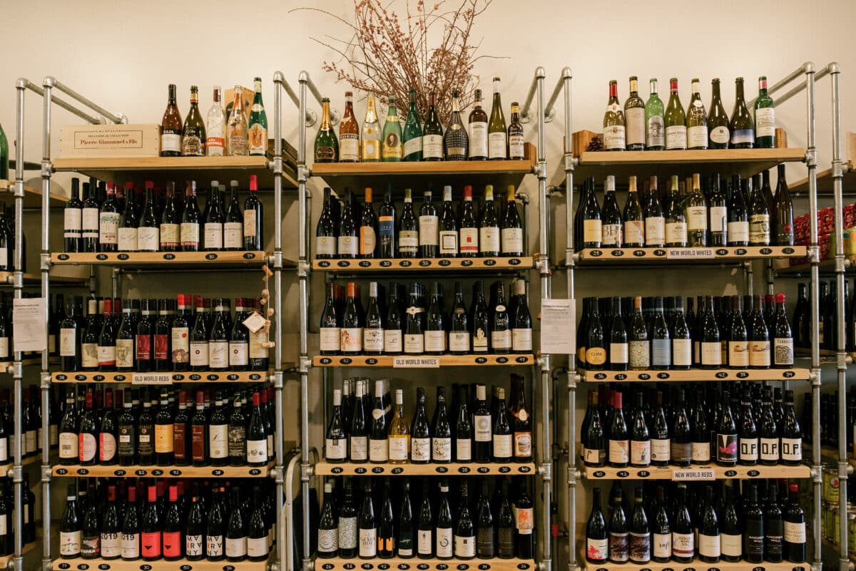 Retail wine selection