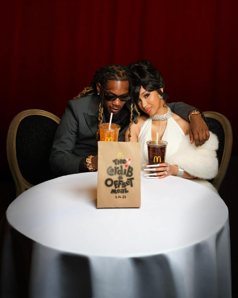Cardi B and Offset share the love this Valentine’s Day with McDonald’s first-ever duo mea