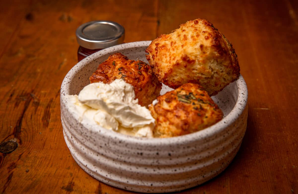 Biscuits served at Hunter's Kitchen & Bar in South Boston