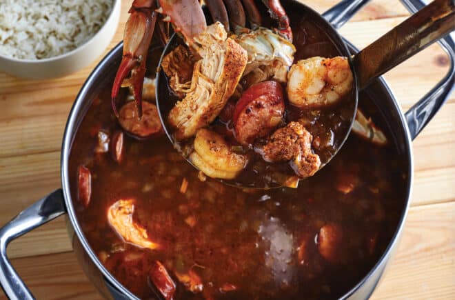 Seafood gumbo by chef Toya Boudy for Cooking for the Culture