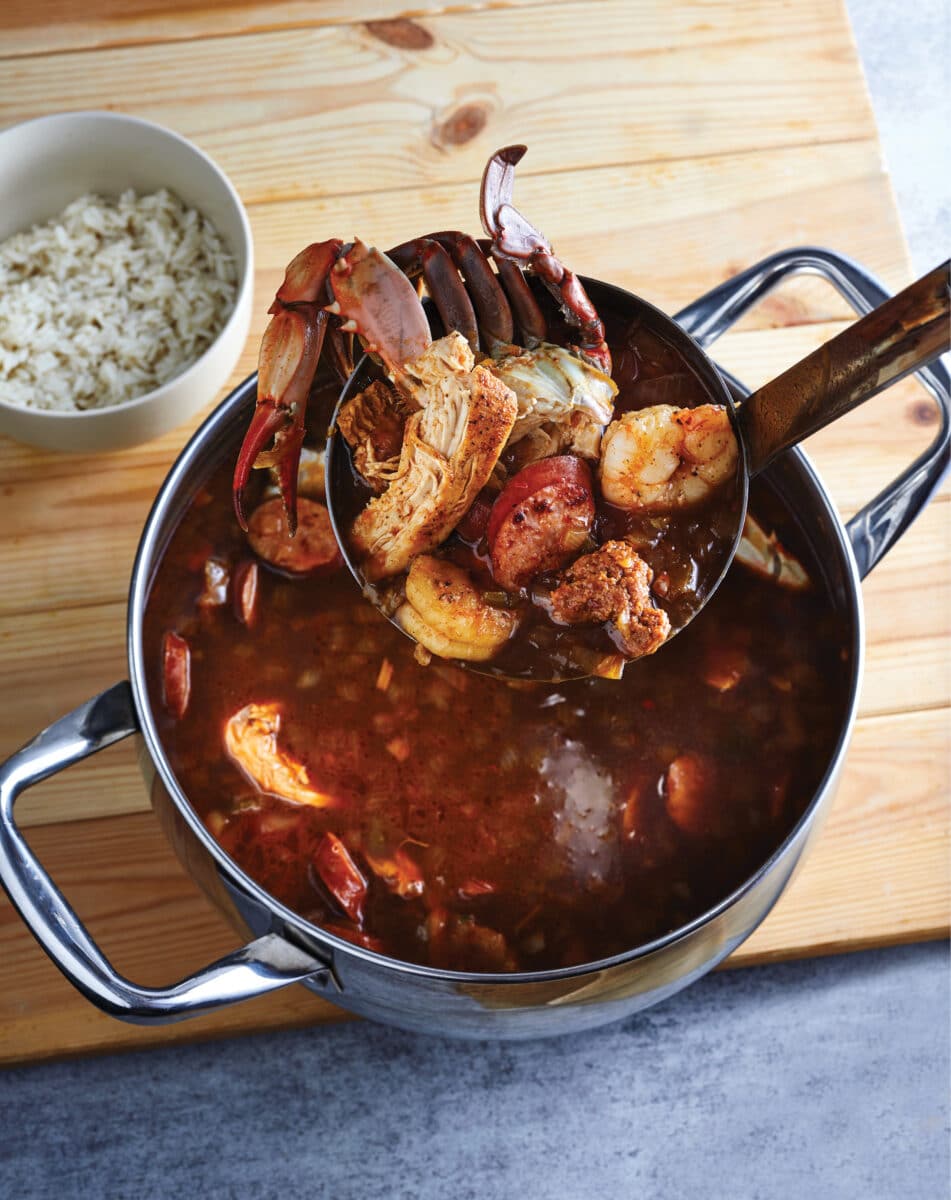 Seafood gumbo by chef Toya Boudy for Cooking for the Culture