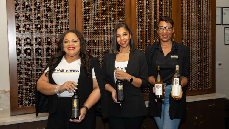 Wine Vibes Micro Winery & Bar owners Sheri Lawal Price, Phelicia Colvin and Tamesha Hampton