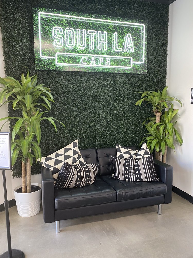 Interior seating at South LA Cafe in South Central, California