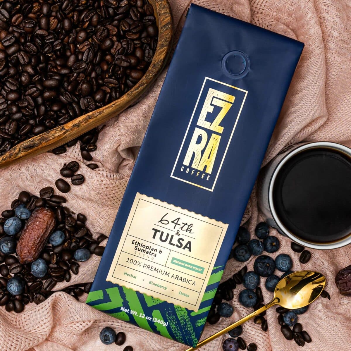 64th & Tulsa Ethiopian & Sumatra blend by Ezra Coffee