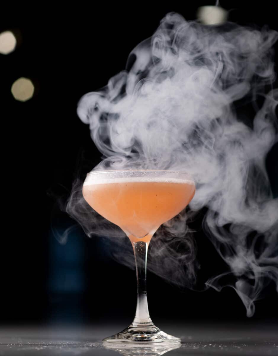 A unique cocktail creation at Privēe Restaurant + Lounge in Kansas City