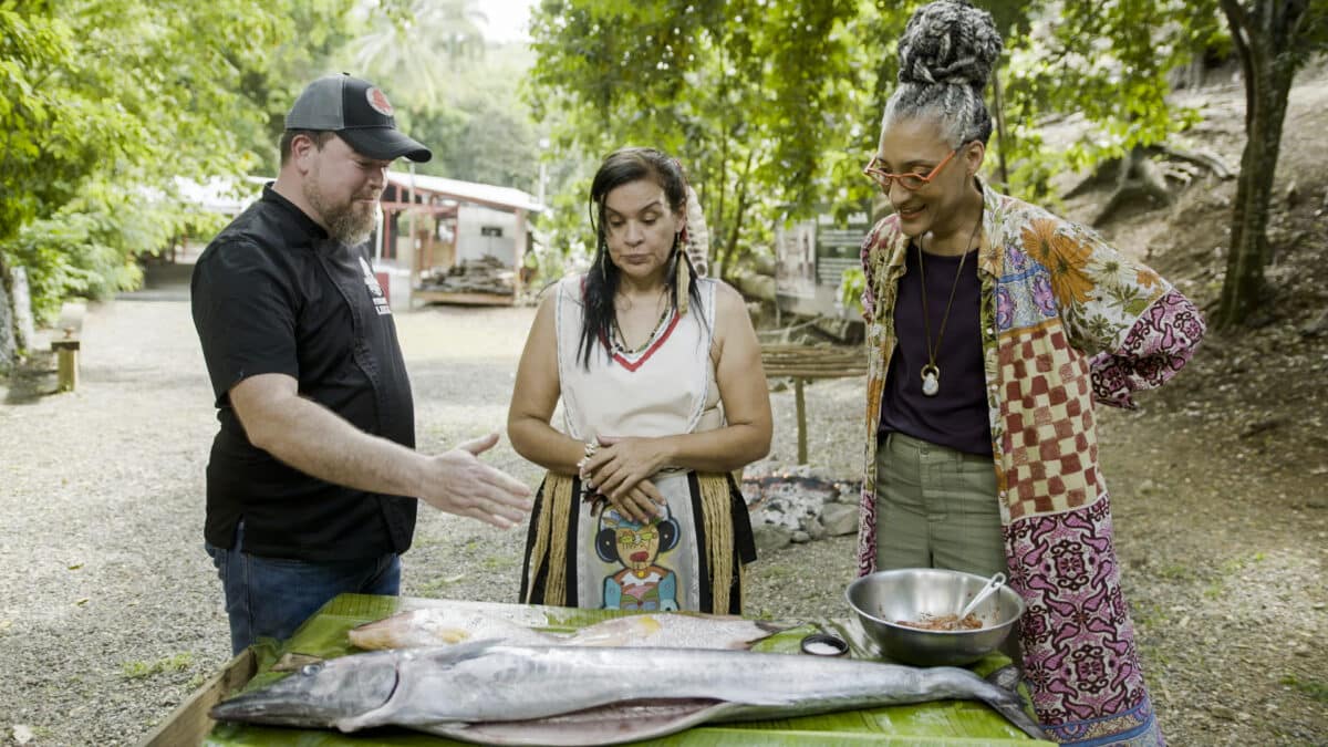 Cuisine Noir Chef Carla Hall Chasing Flavor Indigenous People Barbecue Fish 1200x675