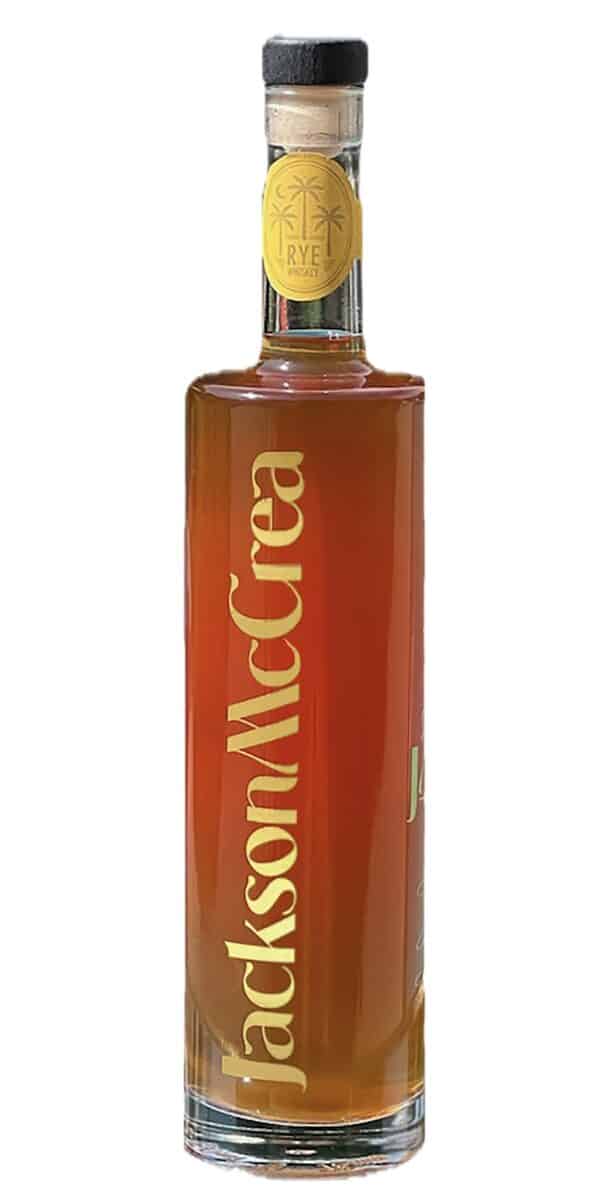 Bottle of Jackson McCrea Rye Whiskey
